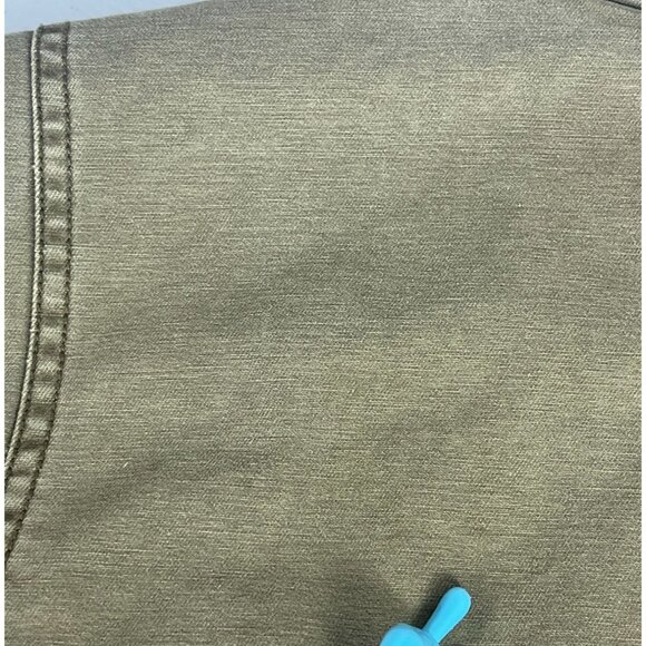 Levi's Snap Front Zip Khaki Trucker Jacket Men's Sz L Tan Pockets Quilted Lining - Picture 12 of 13